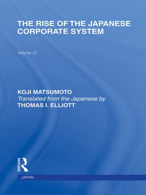 cover image of The Rise of the Japanese Corporate System